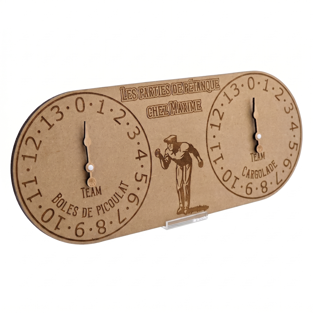 Compteur pétanque gravé - cadeau personnalisé